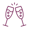 Icône champagne en chambre
