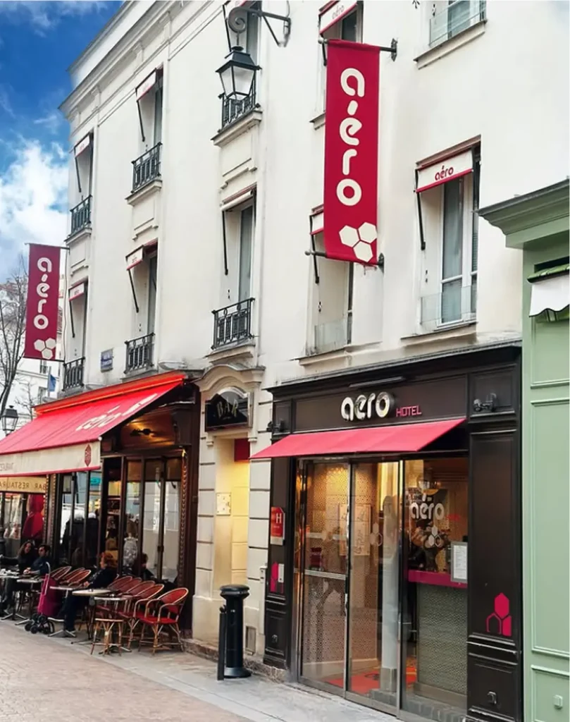 Vue extérieure de l'Hôtel Aéro Paris, 3 Place de Passy, 75016 Paris